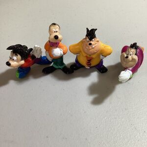 Vintage Disney PVC Figures Lot Goofy Movie Goof Troop Max Pete Goofy Petey P.J.